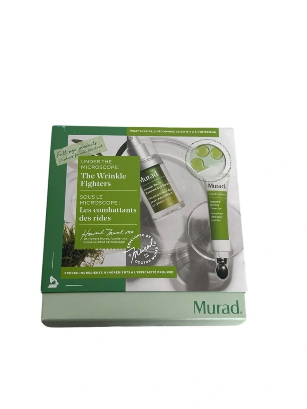 Murad Under The Microscope Wrinkle Fighters Retinol Skincare Set NIB Sealed